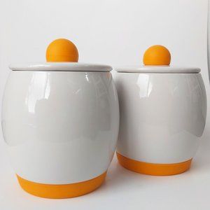 SOLD!!! 2pcs Egg-Tastic 19 fl oz Ceramic Microwave Easy Egg Cooker